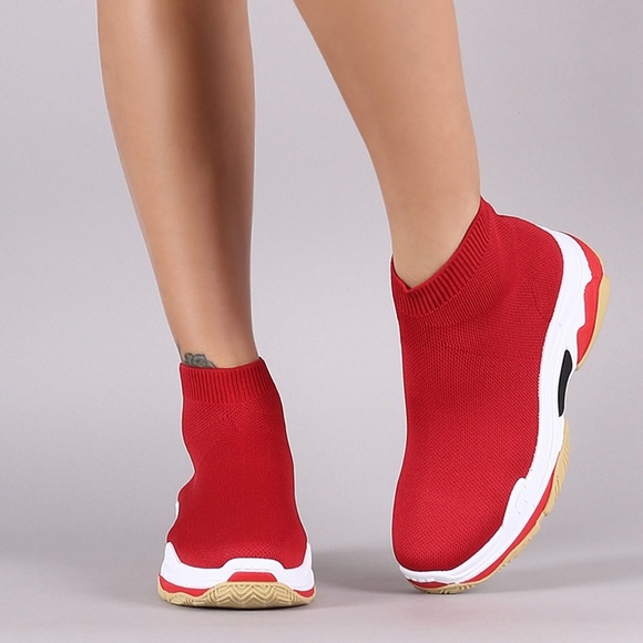 Knit Colorblock  sock sneakers - Picture 4 of 4